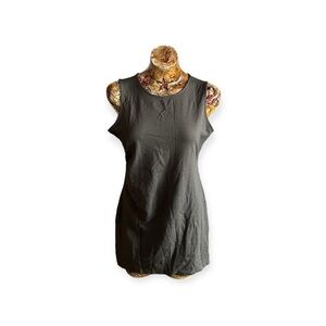 Heatherly tunic top green sleeveless large